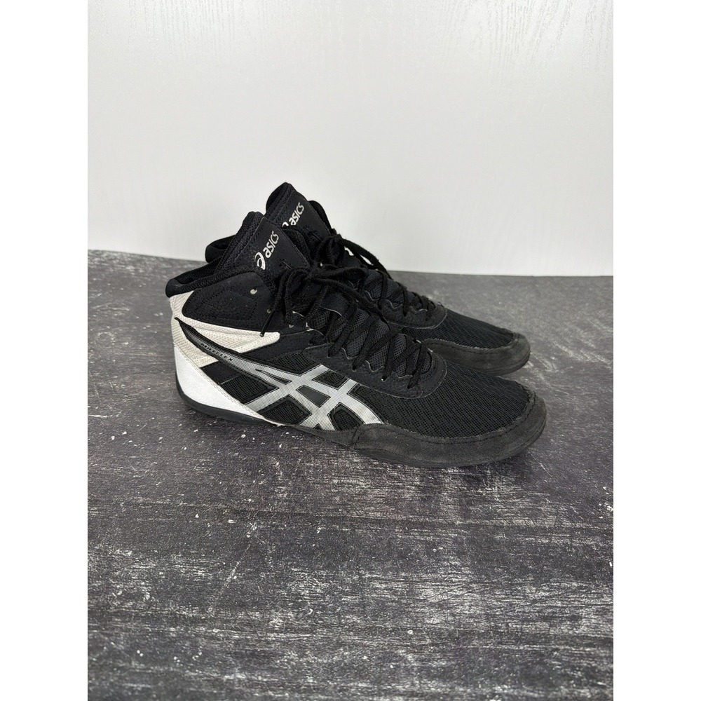 Asics Matflex 6 Mens Size 11 US Black Silver White Wrestling Shoes‎ 1081A021